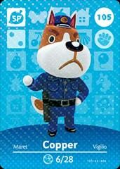 Copper #105 [Animal Crossing Series 2] Amiibo Cards Prices