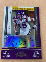 Troy Williamson [Autograph] #179 Football Cards 2005 Playoff Contenders Prices