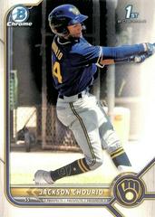 Jackson Chourio Baseball Cards 2022 Bowman Chrome Prospects Prices