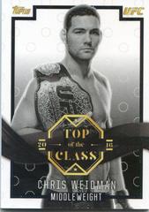 Chris Weidman [Black] #TOC-6 Ufc Cards 2016 Topps UFC Top of the Class Prices