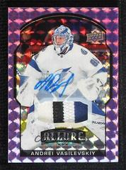 Andrei Vasilevskiy [Purple Diamond Autograph Patch] Hockey Cards 2020 Upper Deck Allure Prices