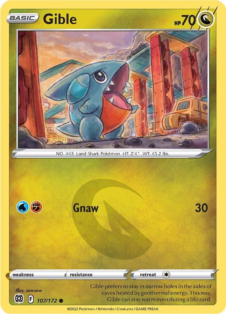 Gible #107 Pokemon Brilliant Stars