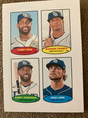Yandy Diaz, Wander Franco, Randy Arozarena, Josh Lowe Baseball Cards 2023 Topps Heritage 1974 Stamps High Number Prices