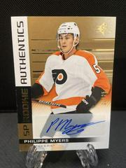 Philippe Myers [Autograph Gold] Hockey Cards 2019 SP Prices