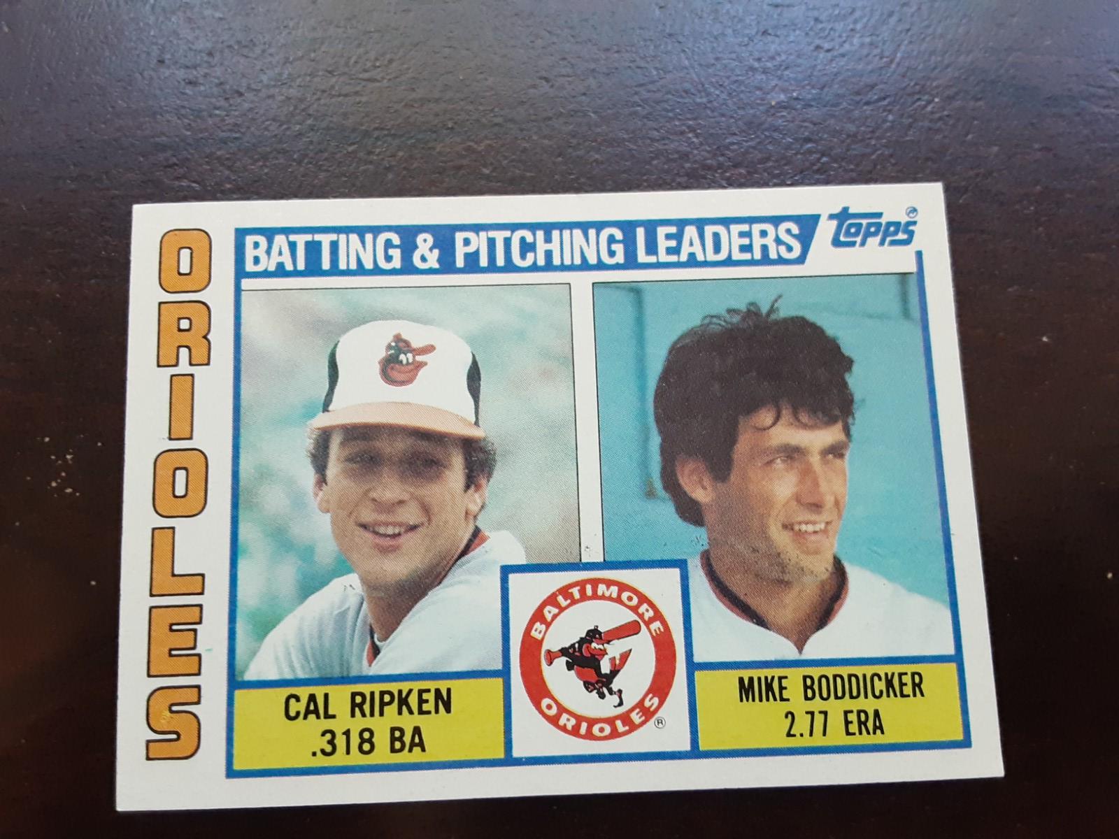 Orioles Batting & Pitching Leaders Ungraded 1984 Topps