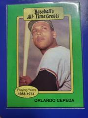 Orlando Cepeda Baseball Cards 1987 Hygrade All Time Greats Prices