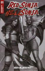 Red Sonja / Hell Sonja [Puebla Black White] #1 (2022) Comic Books Red Sonja / Hell Sonja Prices