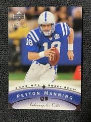 Peyton Manning #18 Football Cards 2003 Upper Deck Sweet Spot Prices