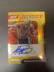 Rashad Evans [Gold] #LS-REV Ufc Cards 2022 Panini Prizm UFC Legendary Signatures Prices