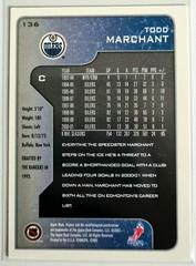 Backside | Todd Marchant Hockey Cards 2001 Upper Deck Victory