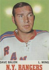 Dave Balon #61 Hockey Cards 1970 Topps Prices