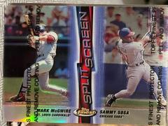 M. McGwire, S. Sosa [Non Ref. / Ref. w/ Coating] Baseball Cards 1999 Finest Split Screen Prices