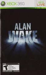 Front Of Manual | Alan Wake Xbox 360