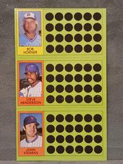 Bob Horner, Steve Henderson, John Stearns #61, 79, 96 Baseball Cards 1981 Topps Scratch Offs Prices