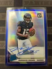 Marquise Brown [Blue] #162 Football Cards 2019 Donruss Optic Rated Rookie Autographs Prices