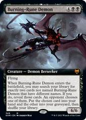 Burning-Rune Demon [Extended Art] Magic Kaldheim Prices