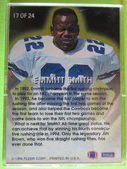 Reverse | Emmitt Smith Football Cards 1992 Fleer All Pro
