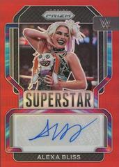 Alexa Bliss [Red Prizm] #SA-ABL Wrestling Cards 2022 Panini Prizm WWE Superstar Autographs Prices