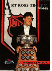 Mario Lemieux [Art Ross Trophy] Hockey Cards 1993 Stadium Club Prices