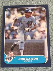 Bob Bailor #124 Baseball Cards 1986 Fleer Prices