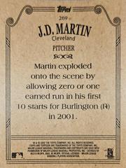 Rear | J.D. Martin Baseball Cards 2002 Topps 206