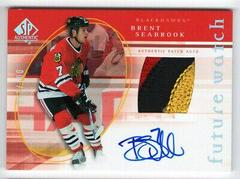 Brent Seabrook [Autograph Patch Limited] #145 Hockey Cards 2005 SP Authentic Prices