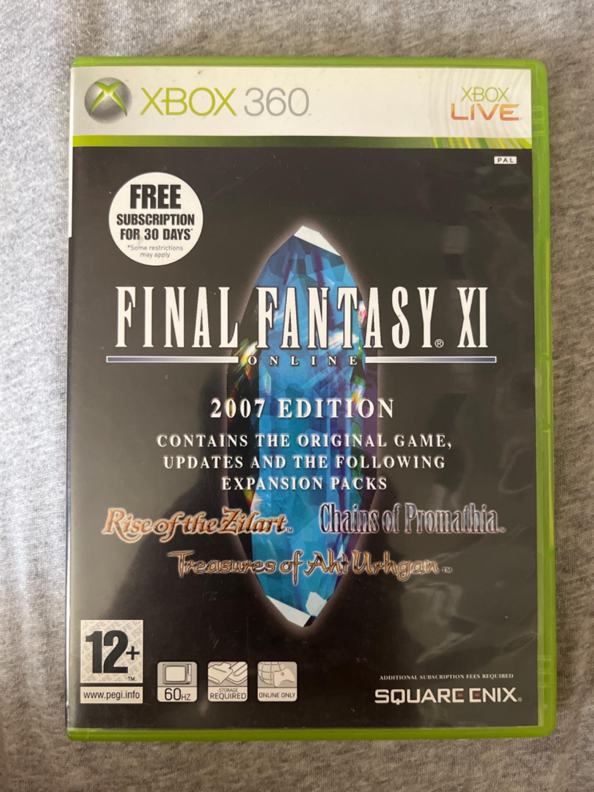 Final Fantasy XI édition Française 2007 Complet Jeu Final Fantasy XI - édition Française 2007 Pour Xbox 360 - Complet, Bon état - Boîte, Notice Et Disque Inclus Final Fantasy 10 Ps2