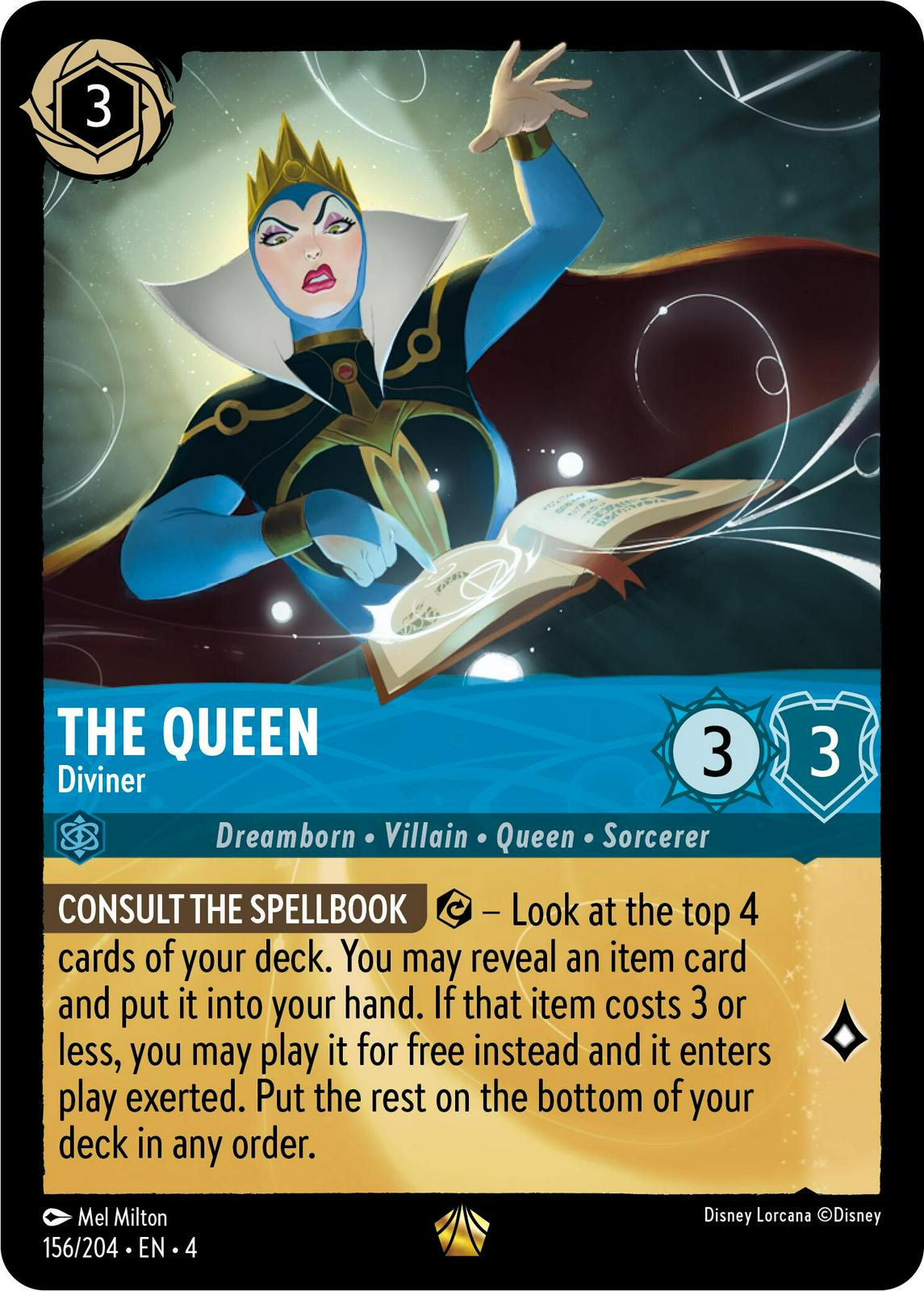 The Queen - Diviner [Foil] #156 Lorcana Ursula's Return