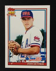 John Dettmer #32T Baseball Cards 1991 Topps Traded Tiffany Prices
