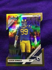 Aaron Donald [Gold Die Cut Press Proof] #140 Football Cards 2019 Donruss Prices