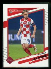 Luka Modric [Press Proof Purple] Soccer Cards 2021 Panini Donruss Road to Qatar Prices