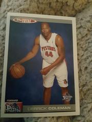 Derrick Coleman #58 Basketball Cards 2004 Topps Total Prices