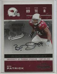 Ben Patrick [Autograph] #112 Football Cards 2007 Playoff Contenders Prices