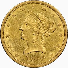 1844 [PROOF] Coins Liberty Head Gold Eagle Prices