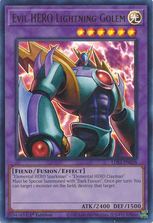 Evil HERO Lightning Golem LDS3-EN028 YuGiOh Legendary Duelists: Season 3