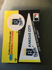 Kansas City Royals #15 Baseball Cards 1989 Fleer Baseball Stickers Prices