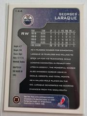 Backside | Georges Laraque Hockey Cards 2001 Upper Deck Victory