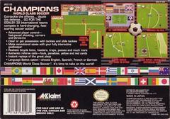 Champions World Class Soccer - Back | Champions World Class Soccer Super Nintendo