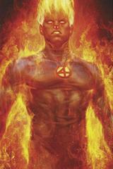 Fantastic Four [Artgerm Human Torch Virgin] Comic Books Fantastic Four Prices