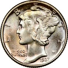 1937 Coins Mercury Dime Prices