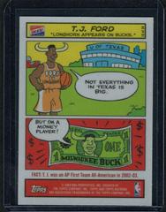T.J. Ford #18 Basketball Cards 2003 Bazooka Comics Prices