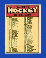 Checklist Card #264 Hockey Cards 1971 O-Pee-Chee Prices