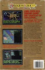 Back Cover | Advanced Dungeons & Dragons Death Knights of Krynn Amiga