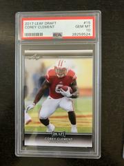 Corey Clement Football Cards 2017 Leaf Draft Prices