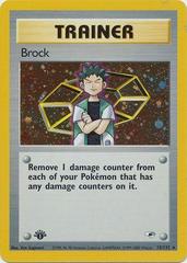 Brock [1st Edition] #15 Prices | Pokemon Gym Heroes | Pokemon Cards