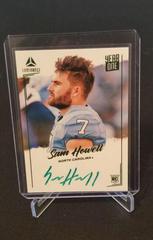 Sam Howell [Green] Football Cards 2022 Panini Luminance Year One Signatures Variations Prices