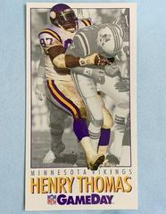 Henry Thomas #11 Football Cards 1992 Fleer Gameday Prices