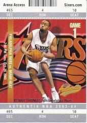 Kenny Thomas Basketball Cards 2003 Fleer Authentix Prices