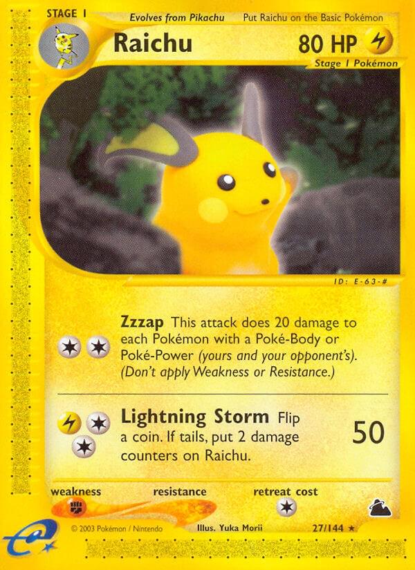 Raichu #27 Pokemon Skyridge