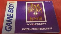 Final Fantasy Legend 3 - Manual | Final Fantasy Legend 3 GameBoy